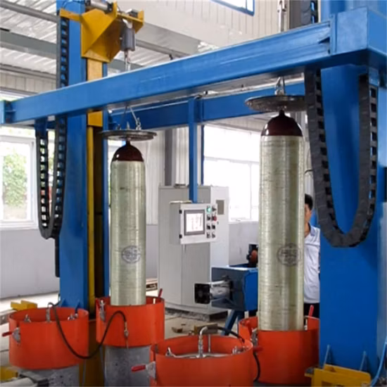 CNG Gas Cylinder External Hydro-Static Testing Machine Water Pressure Tester for Seamless Gas Cylinder