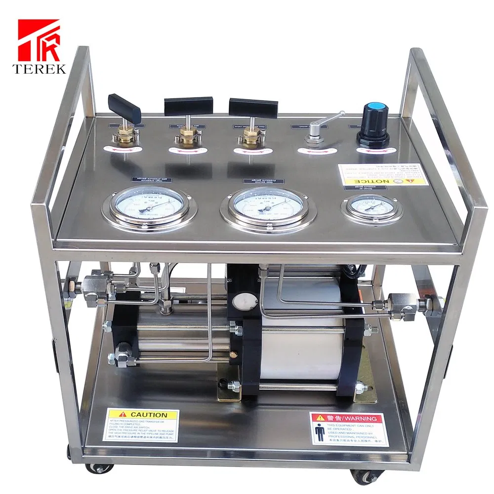 Portable Air Gas Booster Cylinder High Pressure Pump Testing Equipment